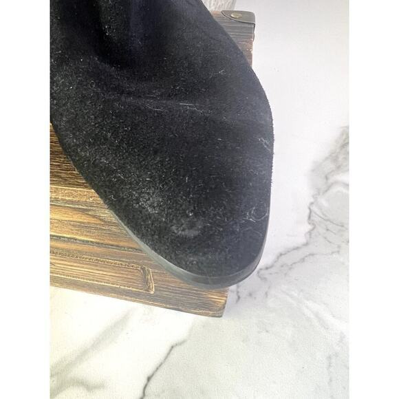 Silent D WINGLET Suede Flat Boots in Black - Picture 11 of 12